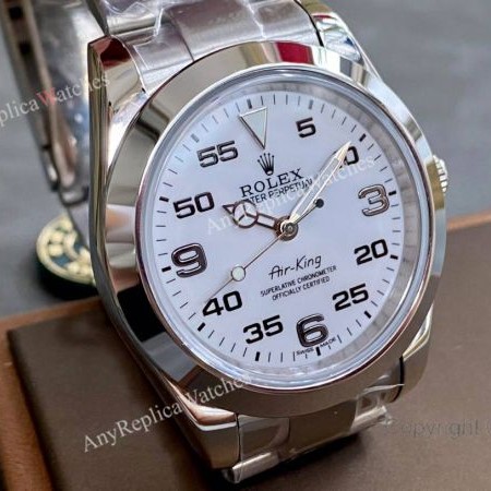 Rolex Air-King White Dial Stainless Steel High Quality Watch