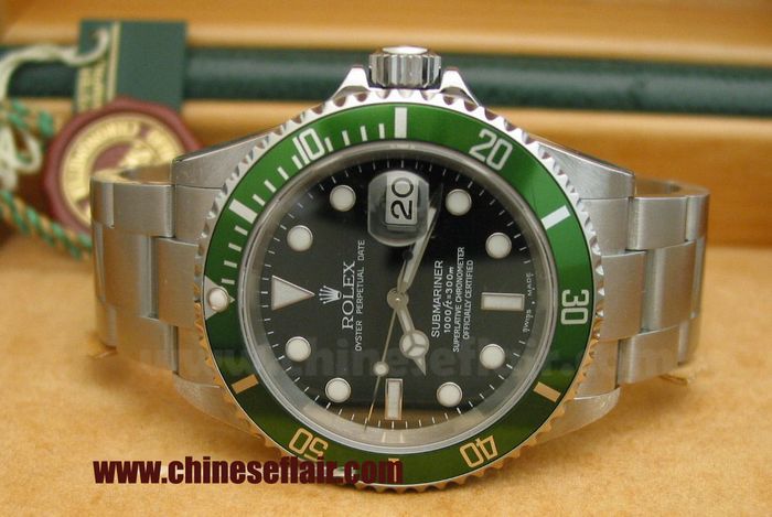 Copy Rolex Submariner 50th Anniversary Replica Watch Green Bezel